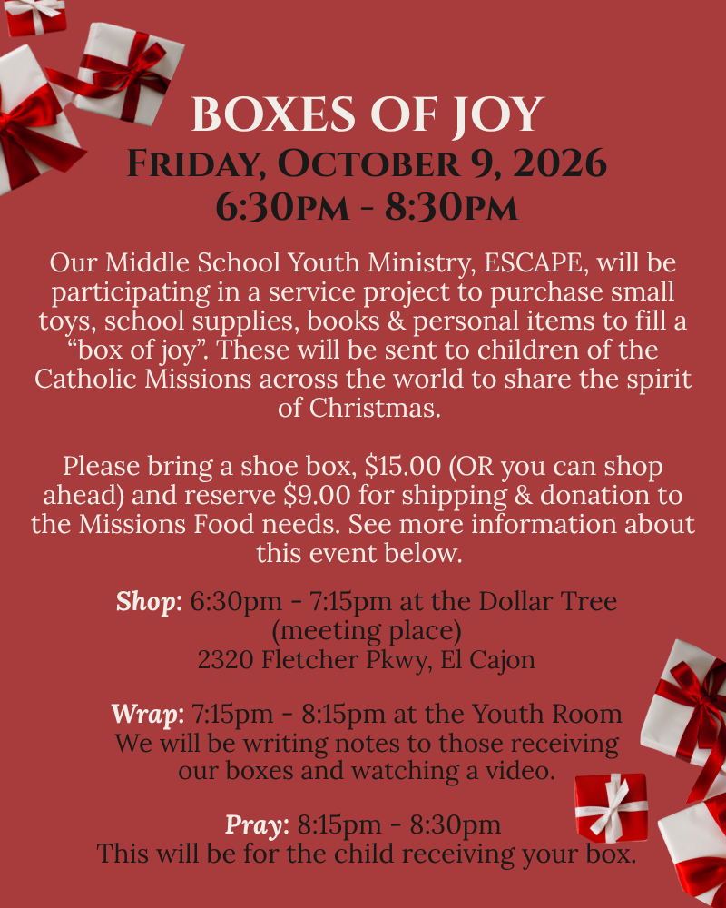 Boxes Of Joy 2026