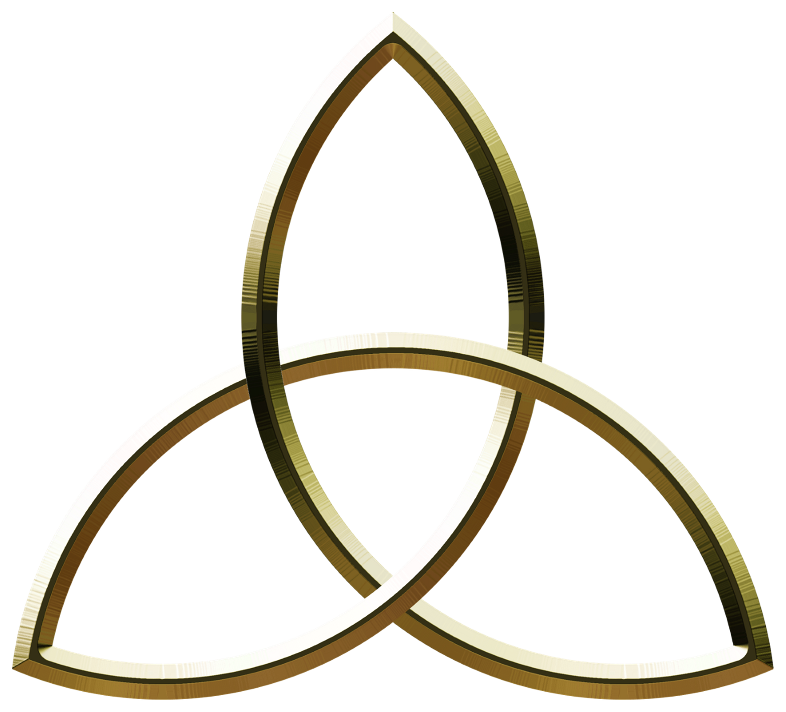 Gold Trinity Symbol