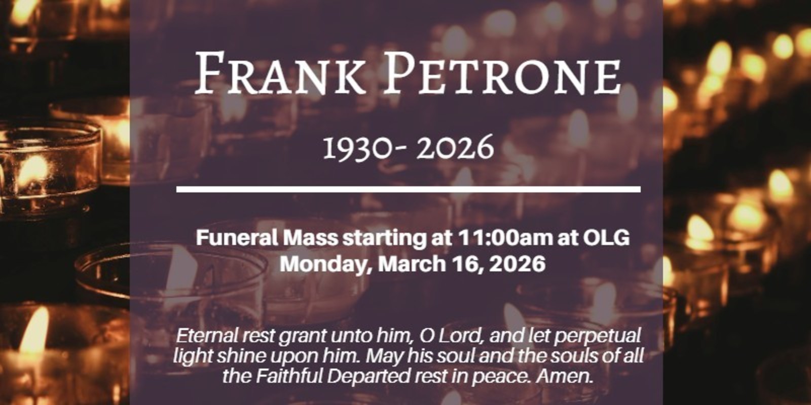 Funeral Notice Petrone