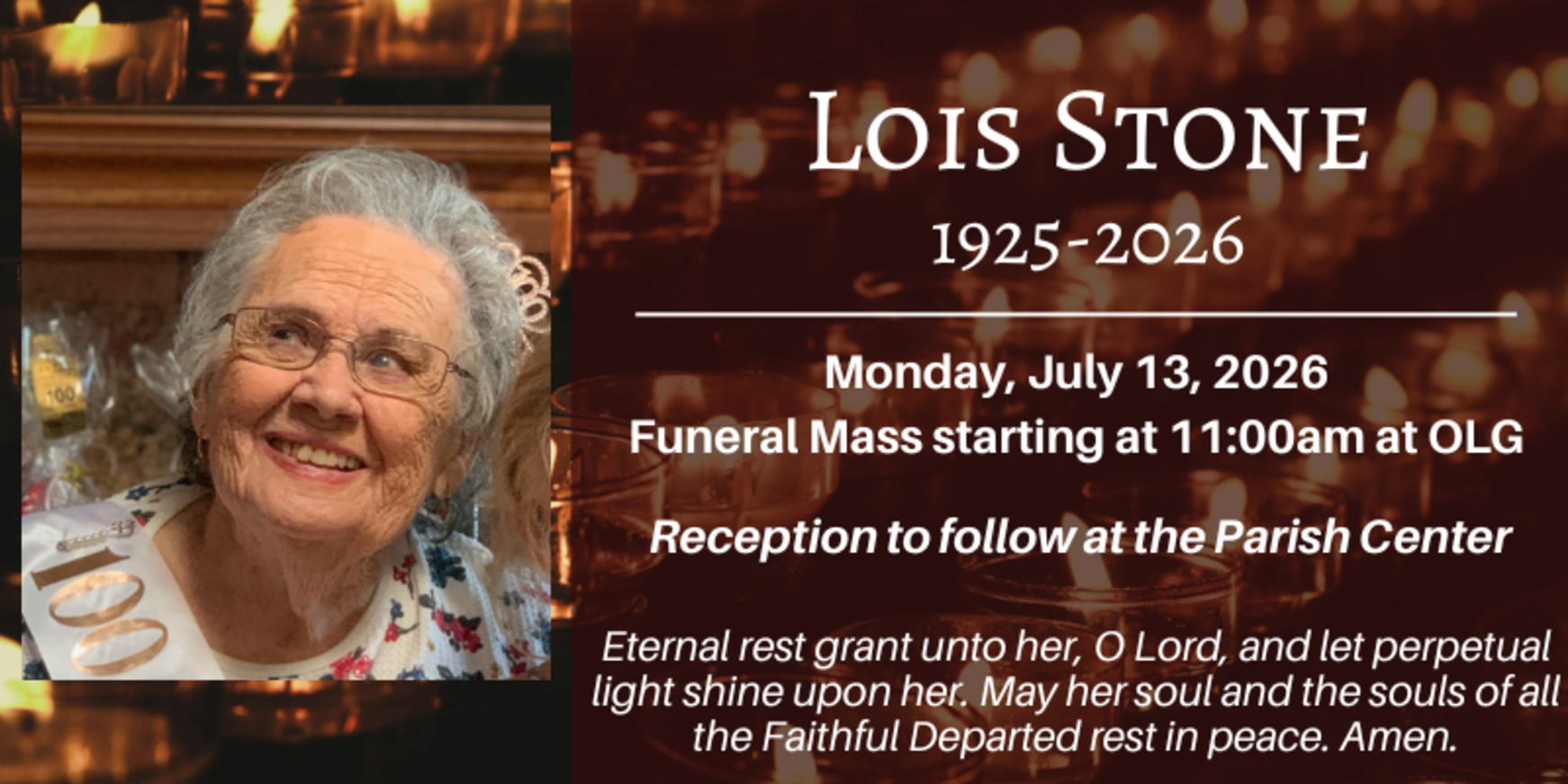 Funeral Notice Stone
