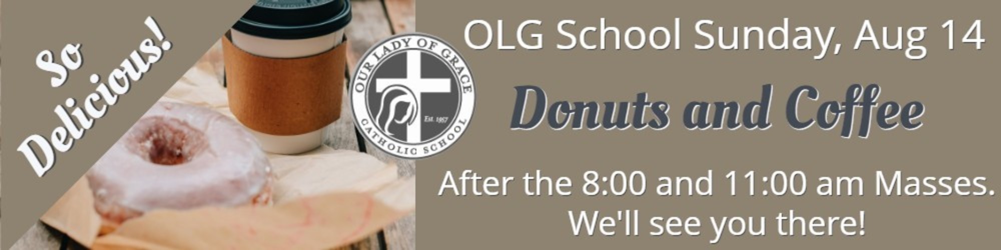 School Sunday Aug 14 Donuts And Coffee