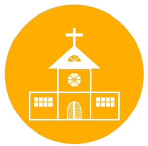 Yellow Transparent Church Icon
