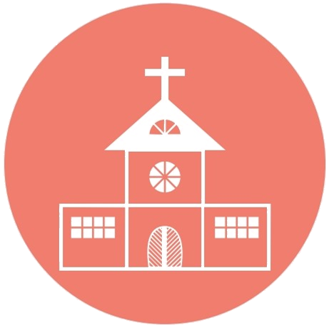 Salmon Transparent Church Icon