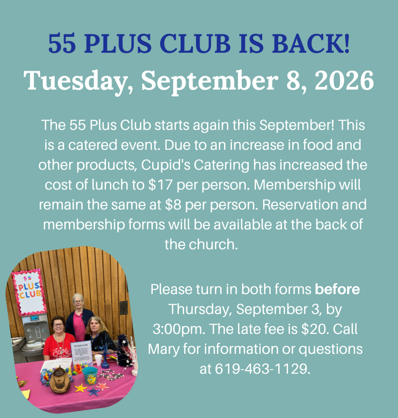 55 Plus Aug Meeting  Events