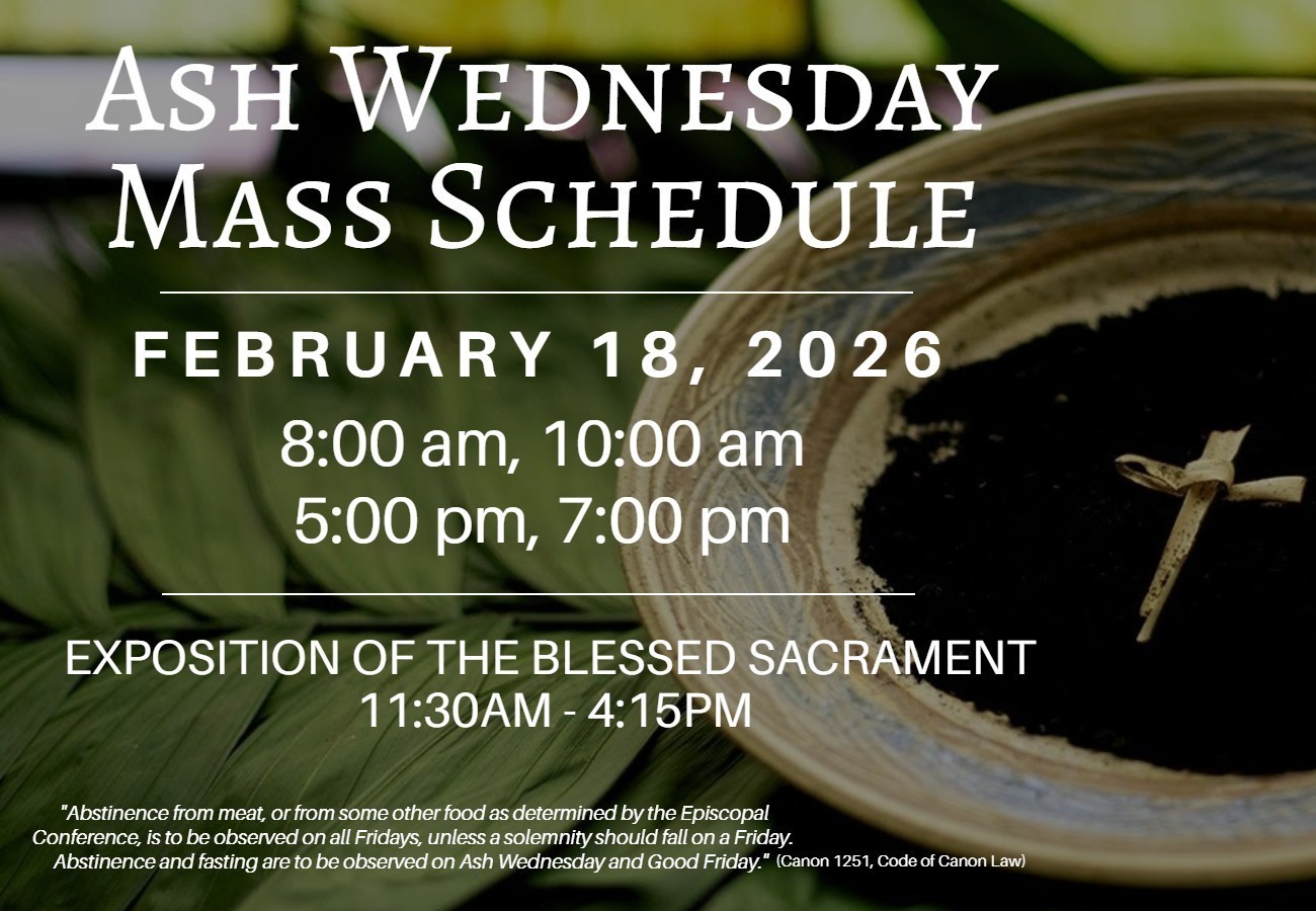 Ash Wednesday 2026
