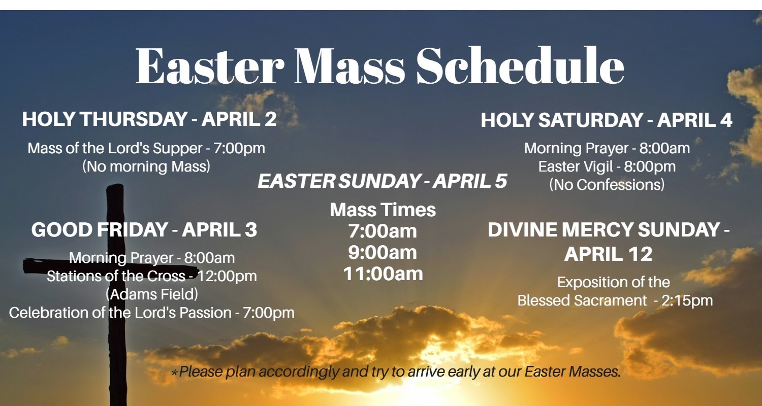Easter Sched 2026 1
