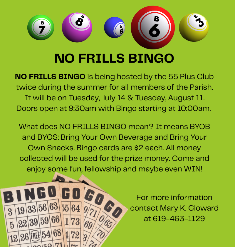No Frills Bingo   July 2026 1