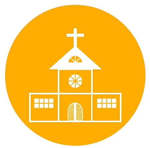 Yellow Transparent Church Icon